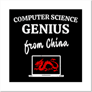 Computer Science Genius From China Admin Posters and Art